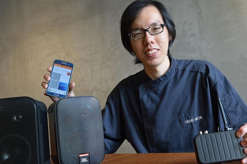 Mr Gene Mok, 32, who runs Selfish Gene Cafe in Craig Road, is planning to liven up his cafe's extension with new wireless speakers. "I don't have to hire someone to lay the cables," he says.