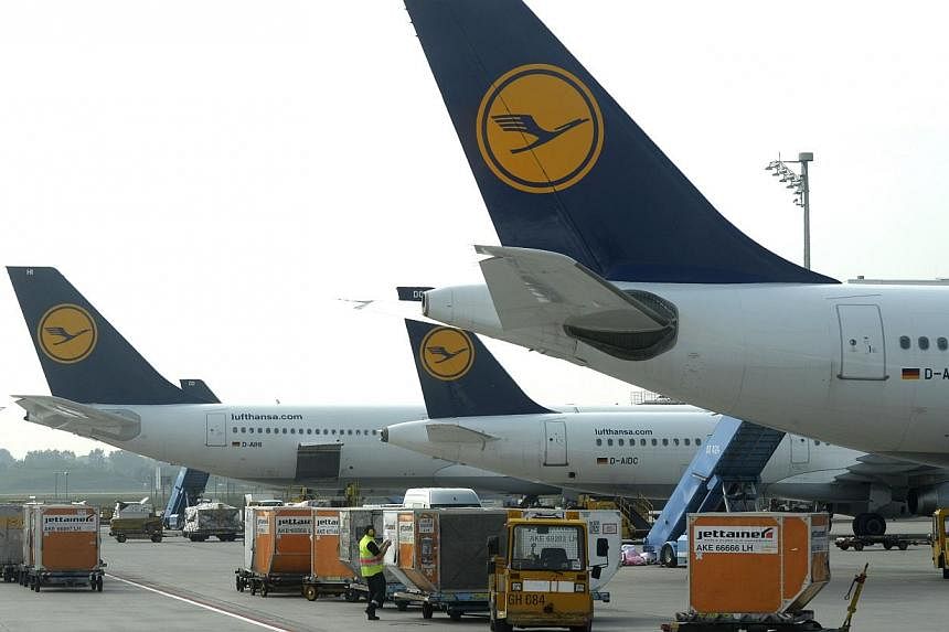 Pilots at Germany's biggest airline Lufthansa said they would go on strike Tuesday - for the fourth time in three weeks - over changes to early retirement rules, a union said. -- PHOTO: AFP