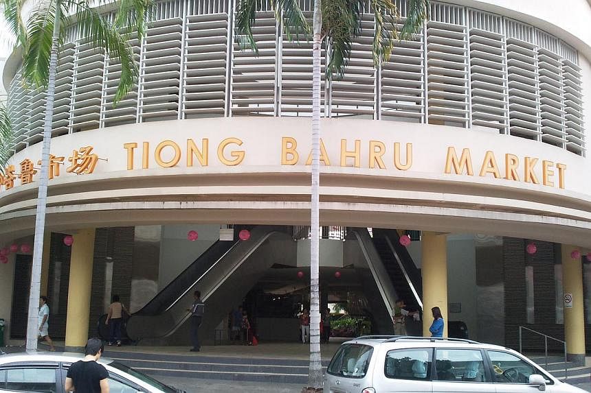 A file photo showing the Tiong Bahru Market. --PHOTO: National Heritage Board&nbsp;