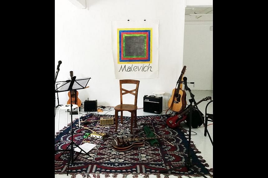 “Malevich” live performance with Lee Wen. -- PHOTO: CENTRE FOR CONTEMPORARY ART SINGAPORE