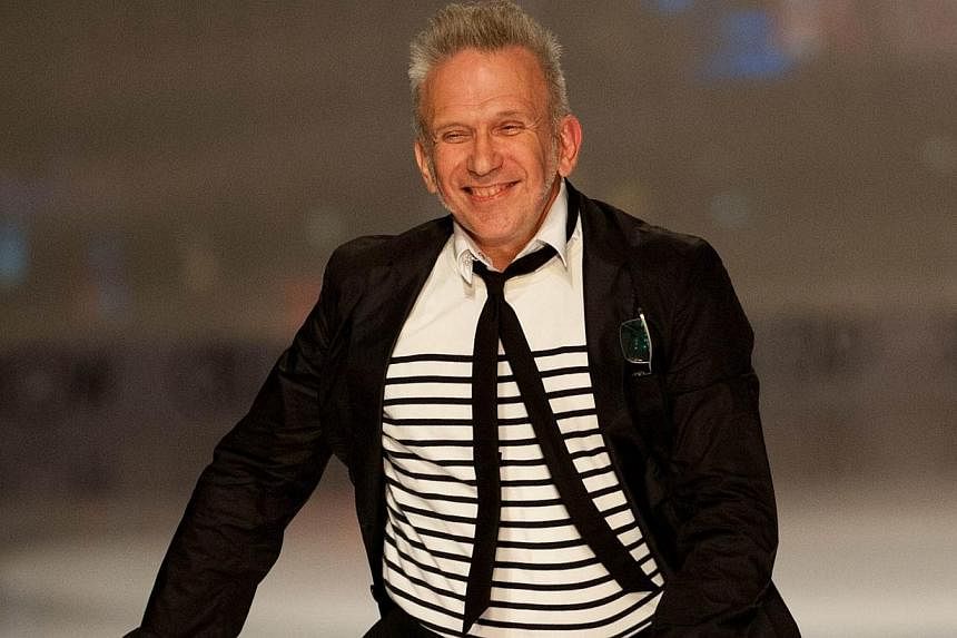 Jean Paul Gaultier, showman of Paris fashion, is to bow out of ready-to-wear later this month after nearly 40 years of over-the-top, sometimes provocative collections. -- PHOTO: AFP