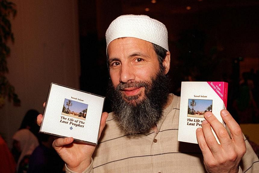 Yusuf Islam with the CD and cassette on The Life Of The Last Prophet in 1995. -- PHOTO: BH