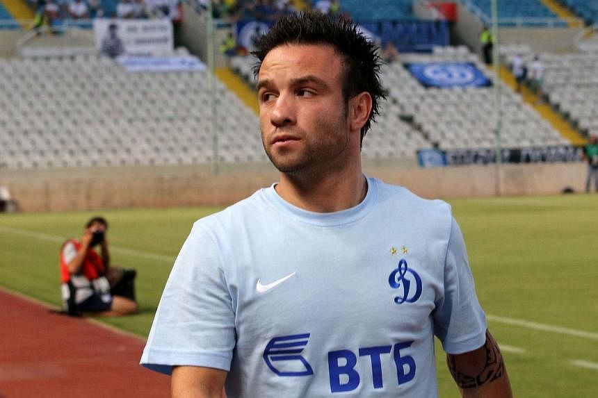 French midfielder Mathieu Valbuena will miss at least two of Dynamo Moscow's upcoming games after undergoing an appendectomy, the club's sporting director Guram Adzhoev said on Wednesday. -- PHOTO: AFP