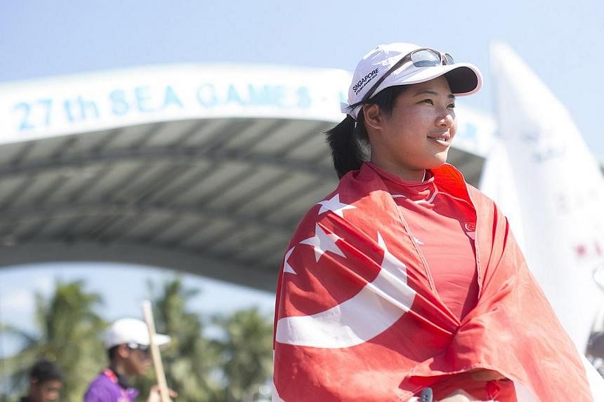 Sailor Elizabeth Yin has ensured that Singapore will also be represented in the Laser Radial event at the 2016 Olympics, after she did well enough at the Isaf World Sailing Championships in Santander, Spain.&nbsp;-- PHOTO:&nbsp;SINGAPORE SPORTS COUNC