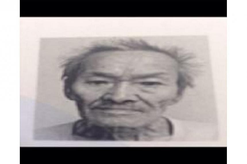 The police are appealing for information on a missing 82-year-old man last on Tuesday. -- PHOTO:&nbsp;SINGAPORE POLICE FORCE