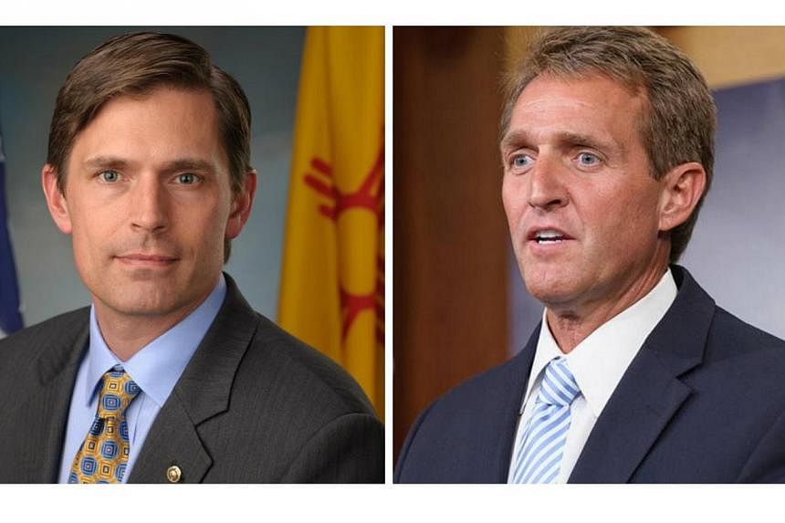 Senators Martin Heinrich (left), a Democrat from New Mexico, and&nbsp;Jeff Flake (right), a Republican from Arizona,&nbsp;sweat it out for a week on a desert island with a camera crew in tow in Discovery Channel's one-off telecast Rival Survival, fil
