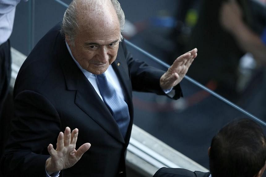 Fifa president Sepp Blatter attending a Round of 16 football match between Costa Rica and Greece in Recife during the 2014 Fifa World Cup on June 29, 2014. Fifa faced more calls for greater transparency on Friday when its own ethics investigator join