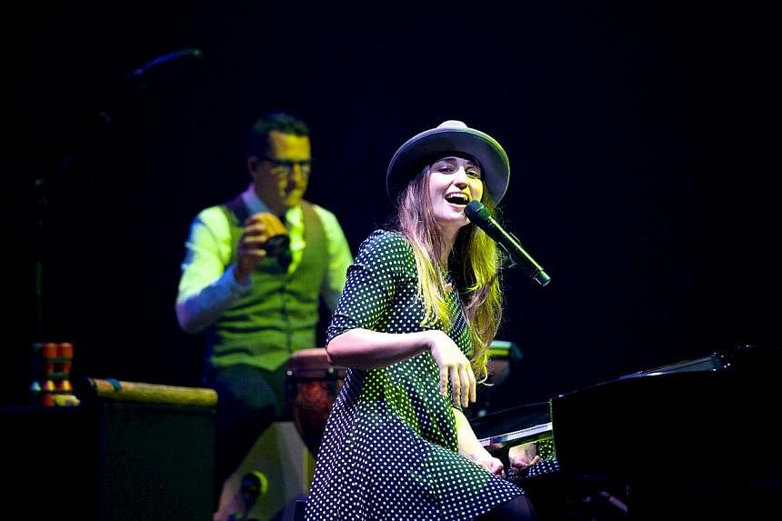 American singer-songwriter Sara Bareilles' latest Singapore gig proved to be a life-changing experience - for one couple, in particular. -- PHOTO: JOANNA KWA&nbsp;