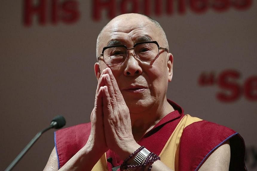 The Dalai Lama indicated on Thursday, Oct 2, 2014, that he was in informal talks with China to make a historic pilgrimage to Tibet after more than half a century in exile. -- PHOTO: REUTERS