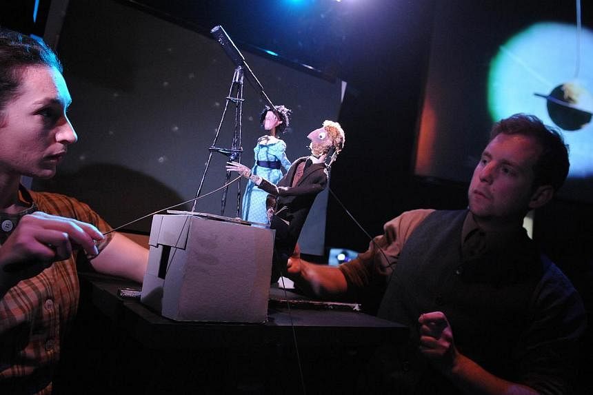 Something Very Far Away by British troupe Unicorn Theatre uses puppetry and an astronomer's haunting love story to enchant children and adults. -- PHOTO: ROBERT DAY&nbsp;