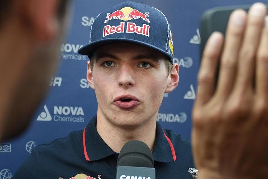 Toro Rosso driver Max Verstappen, 17, of Netherlands speaks to reporters after the first practice session for the Formula One Japanese Grand Prix in Suzuka on Oct 3, 2014.&nbsp;Sebastian Vettel lost another Formula One record to the PlayStation gener