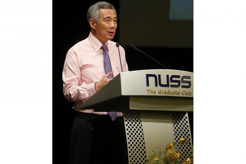 It is the responsibility of Hong Kong and Beijing to make one country, two systems work, and if other parties get involved, it will not be helpful, said Prime Minister Lee Hsien Loong on Friday night.&nbsp;-- ST PHOTO:&nbsp;CHEW SENG KIM