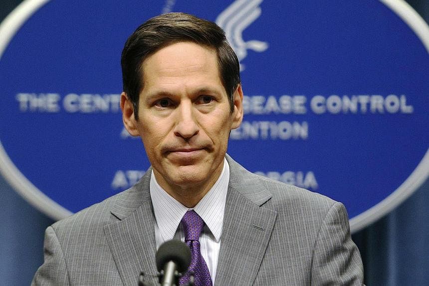 Centres for Disease Control and Prevention director Thomas Frieden speaking at the CDC headquarters in Atlanta, Georgia on Sept 30, 2014. On Saturday, he said&nbsp;US health officials have fielded inquiries about as many as 100 potential cases of Ebo