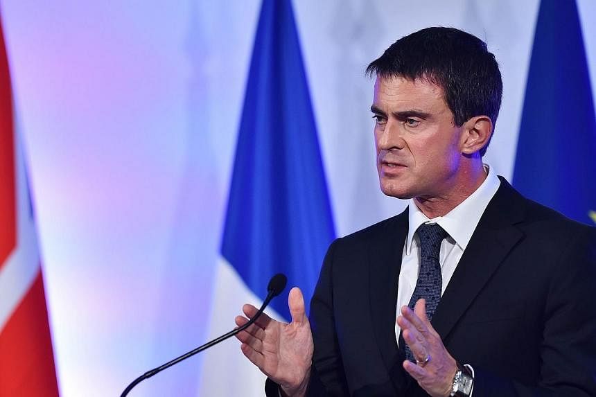 French Prime Minister Manuel Valls delivers a speech at the Guildhall in London, on Oct 6, 2014.&nbsp;French Prime Minister Manuel Valls rebuked the head of a major British retailer on Monday for saying his country was "in decline", dismissing the co
