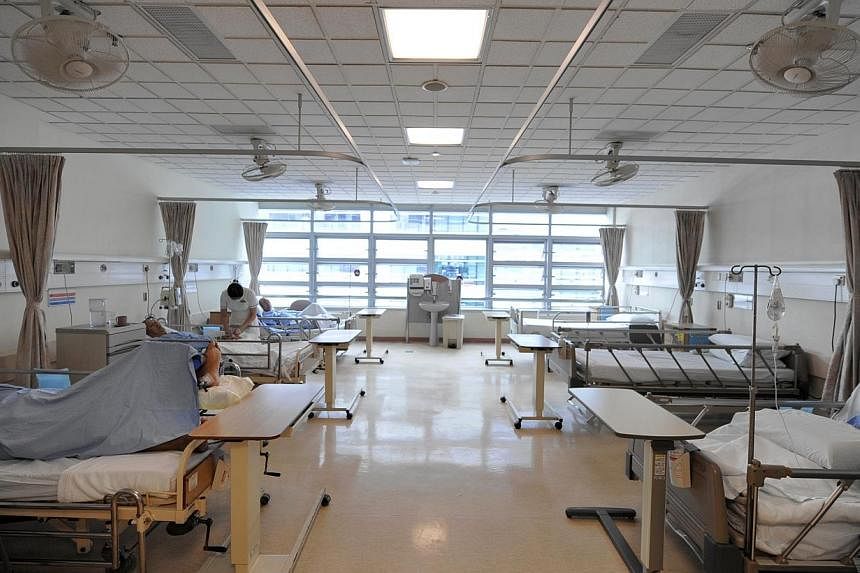 Almost one in five public hospital patients aged 65 years and older are readmitted within a month of being discharged. -- PHOTO: ST FILE