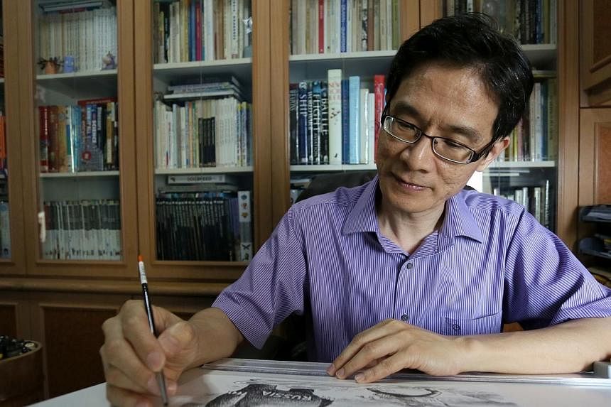 Singaporean cartoonist Heng Kim Song was thrust in the spotlight recently when one of his cartoons published in The New York Times in September was slammed for being allegedly racist. -- PHOTO:&nbsp;COURTESY OF HENG KIM SONG