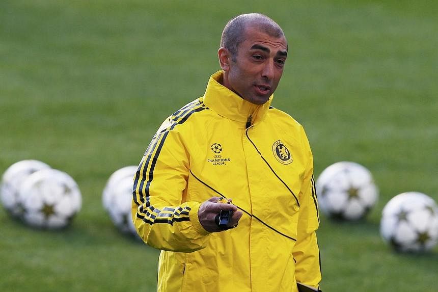 Chelsea manager Roberto Di Matteo attending a training session at Stamford Bridge in London on Sept 18, 2012.&nbsp;Schalke 04 have appointed Di Matteo as a replacement for Jens Keller, who was sacked earlier on Tuesday after an inconsistent start to 