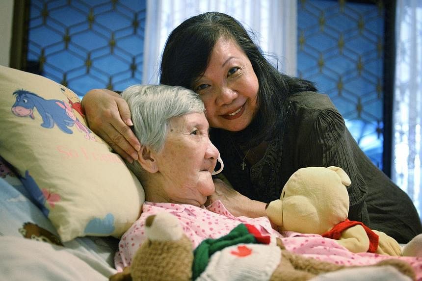 Ms Rose Kong is able to take care of her 88-year-old mother at home with support from the National University Hospital. When she is unsure of what to do, she can call a senior staff nurse for advice.