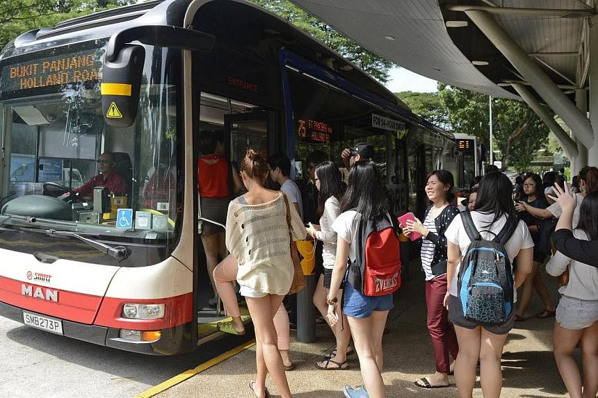 The Bus Service Enhancement Programme (BSEP) was introduced in 2012, with the aim to increase bus capacity and enhance bus service levels through partnership between the Government and bus operators. -- ST PHOTO: DESMOND FOO