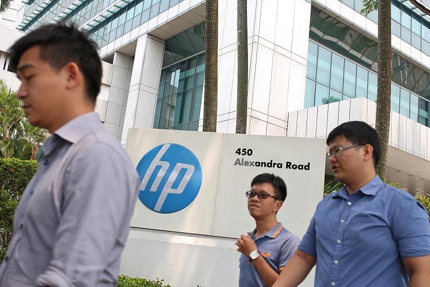 News of Hewlett-Packard's decision to split into two listed companies has left Singaporean employees of the company concerned if the break-up would spell job cuts from the US tech giant's operations here. -- ST PHOTO:&nbsp;EDWARD TEO FOR THE STRAITS 