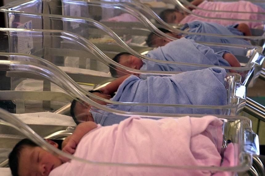 Baby's ward at KK hospital.&nbsp;Laws in Singapore allow women to get abortions for pregnancies of up to 24 weeks, and the Government has no plans to lower this limit. -- PHOTO: ST FILE