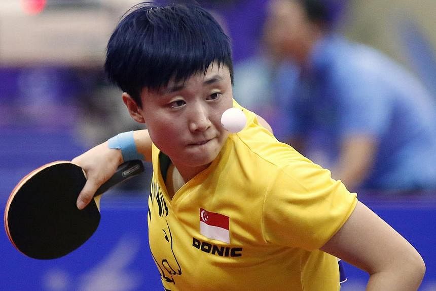 Singapore paddler Feng Tianwei may soon be using table tennis balls and bats tested locally.
