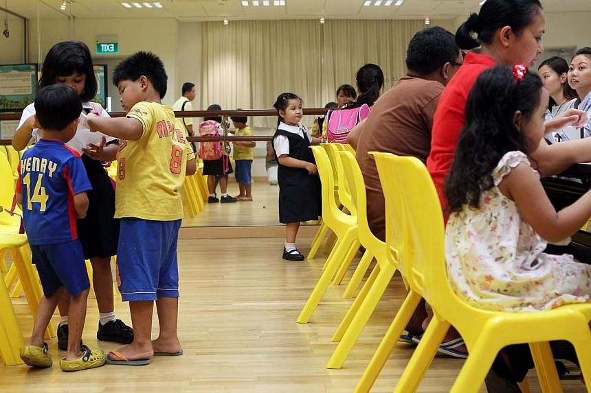 Minister for Social and Family Development Chan Chun Sing announced two new initiatives on Thursday to attract and develop pre-school teachers. -- PHOTO: ST FILE
