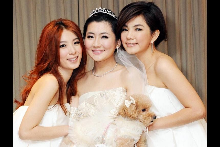 Marriage news from singers such as (from far right) S.H.E.'s Ella Chen and Selina Jen, seen here with their third member Hebe Tien, was received warmly perhaps because their fans had grown up with them and were of marriageable ages themselves.