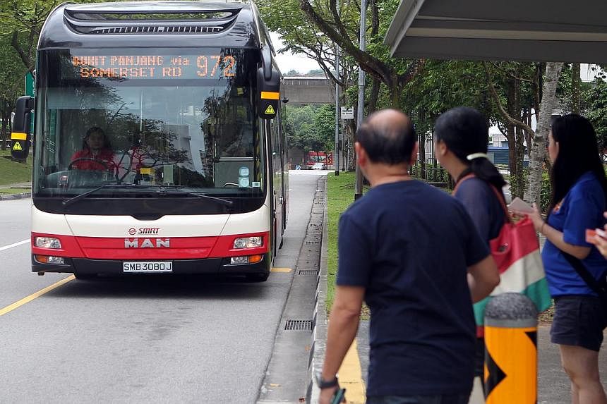 The introduction of new bus service number 972 under the Government's ongoing Bus Service Enhancement Programme (BSEP) has taken the heat off service 190 since last November. -- PHOTO: ST FILE
