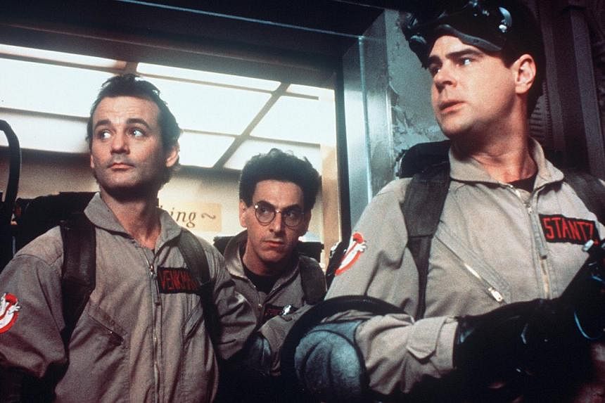 A cinema still from the original Ghostbusters starring (from left) Bill Murray, Harold Ramis and Dan Aykroyd. -- PHOTO: SCV