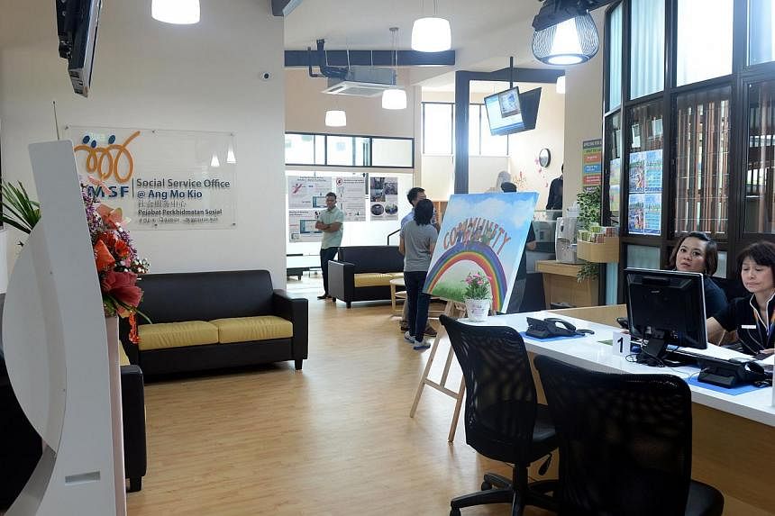 Ang Mo Kio residents in need of assistance can turn to a new social service office (SSO), which was officially opened on Friday. -- ST PHOTO: AZIZ HUSSIN&nbsp;