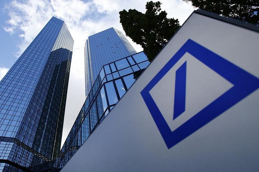 The headquarters of Deutsche Bank is pictured in Frankfurt in this Oct 29, 2013 file photo.&nbsp;Deutsche Bank's Swiss unit is participating in a US tax programme for banks that may have helped wealthy Americans evade taxes through hidden offshore ac