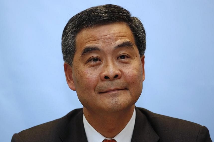 Hong Kong Chief Executuve Leung Chun Ying attending a forum for chief executive candidates in Hong Kong in this March 12, 2012 file photo. -- FILE PHOTO: REUTERS