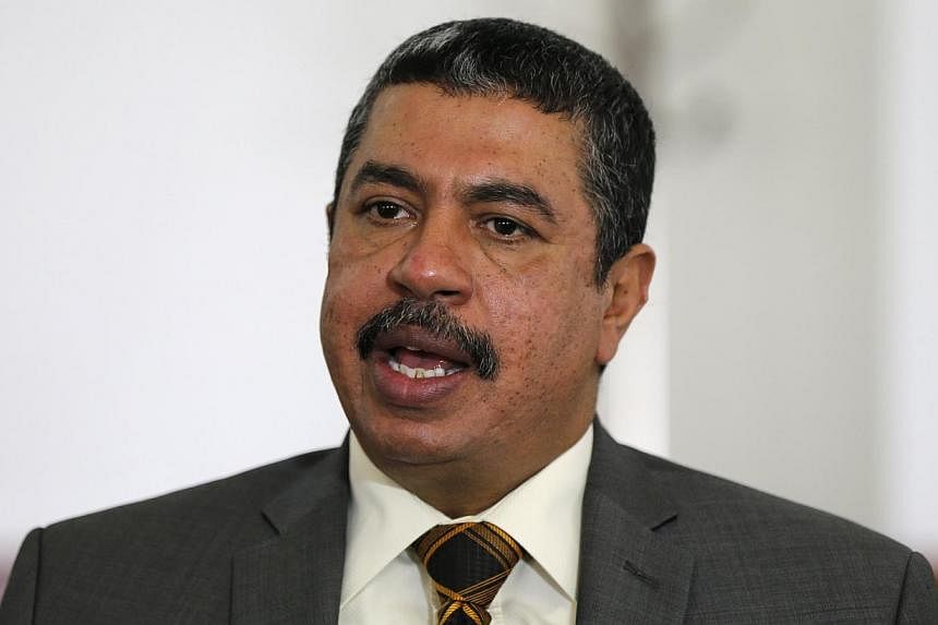 Yemen's former oil minister Khalid Bahah (above) has been named prime minister by President Abdrabuh Mansur Hadi on Monday in a bid to end the country's political crisis. -- PHOTO: REUTERS