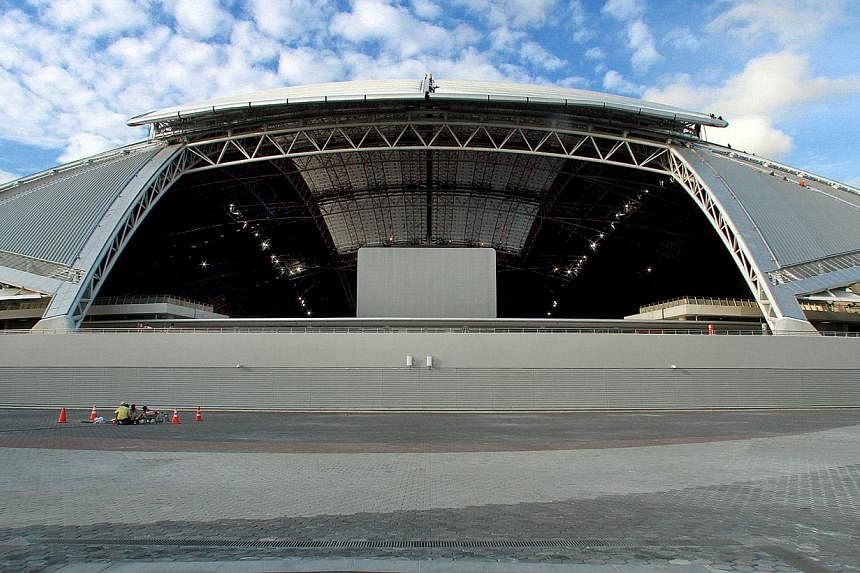 With a capacity 55,000 crowd expected for the clash, it will be the first time that a football match of such a scale will be played under the closed retractable domed roof of the new stadium. -- ST PHOTO FILE