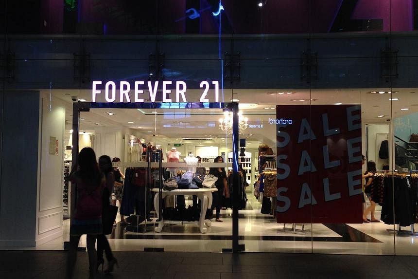The Forever21 store at 313@Somerset. -- ST PHOTO: BRYNA SINGH