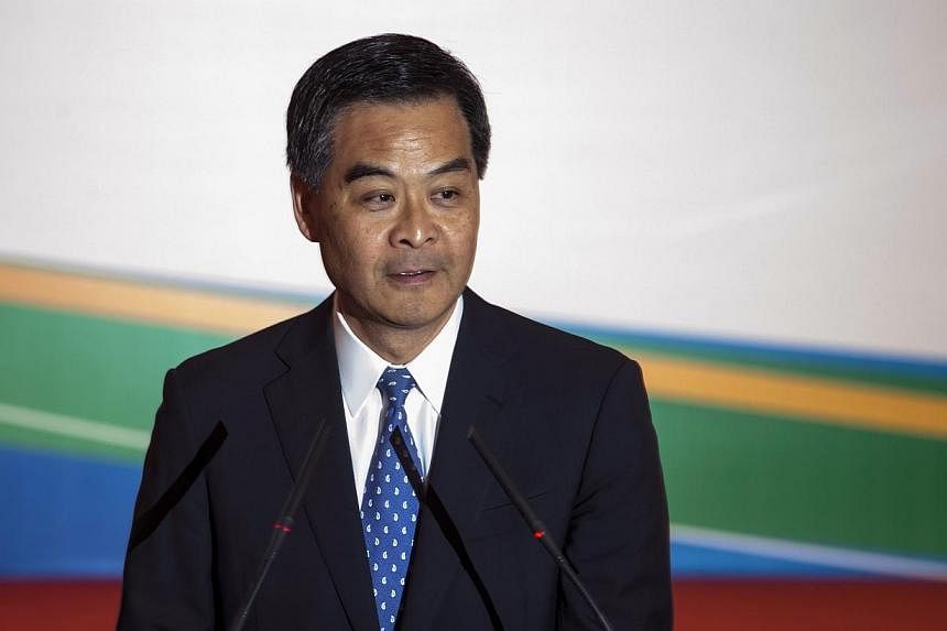 Hong Kong Chief Executive Leung Chun Ying said the government hopes to hold talks with student protest leaders next week. -- PHOTO: REUTERS