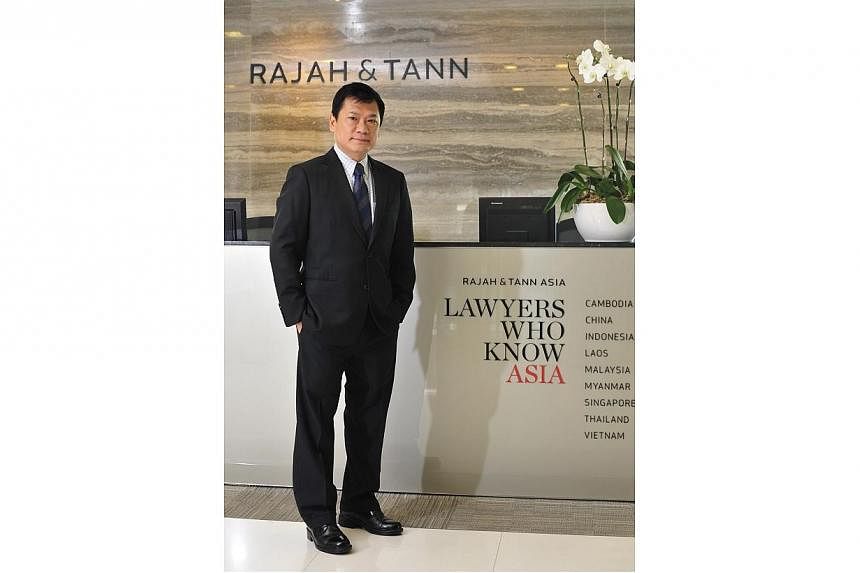 Mr Lau Kok Keng, partner with Rajah and Tann.&nbsp;Local law firm Rajah and Tann Singapore LLP has come on board as the fifth sponsor of next year's SEA Games from June 5-16. -- PHOTO:&nbsp;DIOS VINCOY JR FOR THE STRAITS TIMES