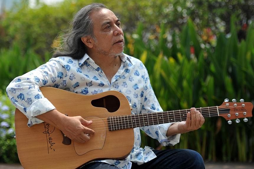 Ramli Sarip is marking his 45th anniversary making music with gigs and a limited-edition box set. -- ST PHOTO: RUDY WONG
