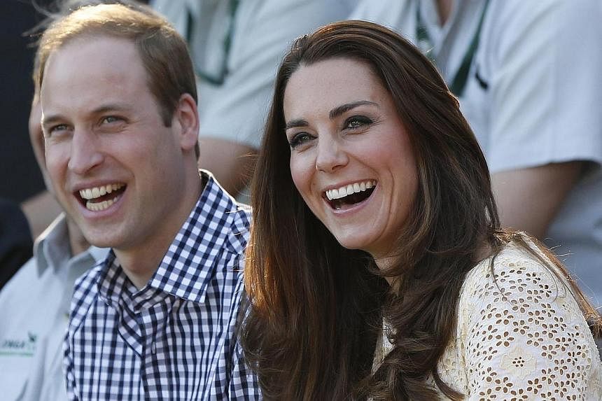 The second child of Britain's Prince William and his wife Kate is due to be born in April, his office announced on Monday. -- PHOTO: REUTERS
