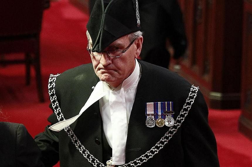 Sergeant-at-Arms Kevin Vickers is pictured in the Senate chamber on Parliament Hill in Ottawa on 2011. -- PHOTO: REUTERS