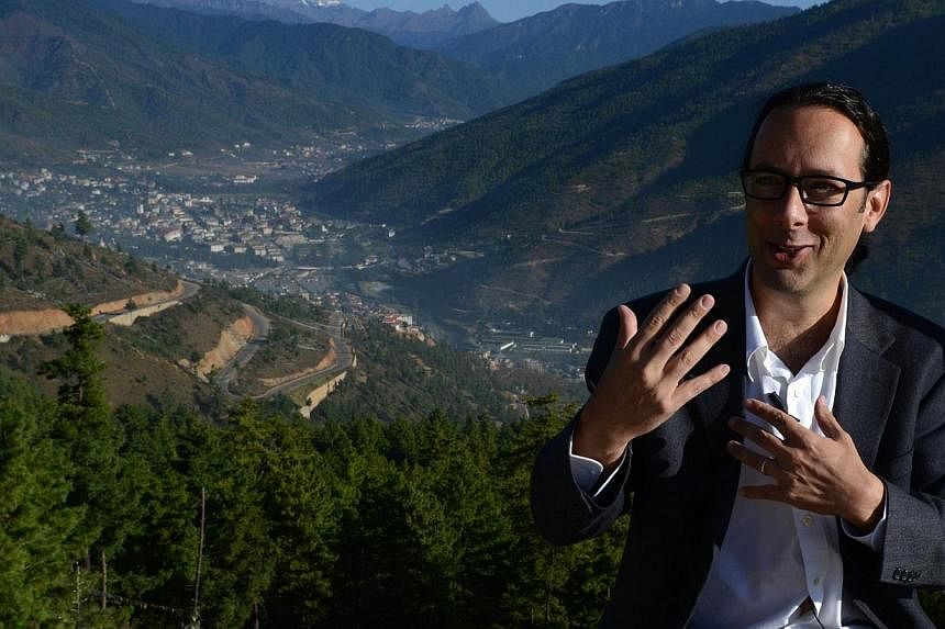 Google's Street View Manager Divon Lan speaks during an interview with AFP in Thimphu on Oct 23, 2014. -- PHOTO: AFP