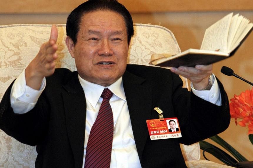 Fallen former security chief Yongkang is widely expected to be expelled from the Chinese Communist Party at the Party's&nbsp;fourth plenum. -PHOTO: REUTERS