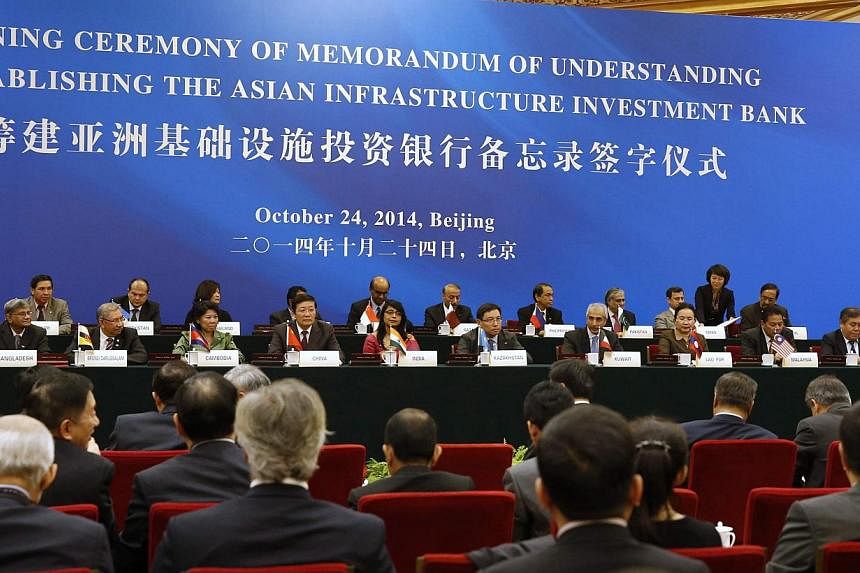 Australia, Indonesia and South Korea skipped the launch of a China-backed Asian infrastructure bank on Friday as the United States said it had concerns about the new rival to Western-dominated multilateral lenders. -- PHOTO: REUTERS&nbsp;