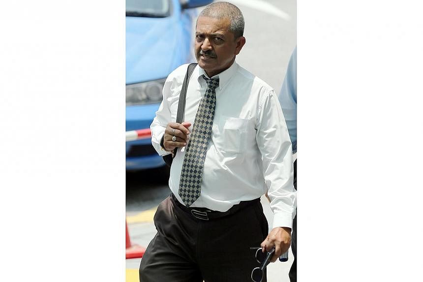 Businessman Nandprasad Shiwsaakar, 58, who caused the death of a motorcyclist through his rashness, was sentenced to six weeks' jail and banned from driving for eight years on Friday.&nbsp;-- ST PHOTO:&nbsp;WONG KWAI CHOW