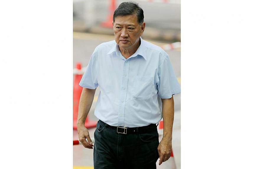 Quek Yah Chiang, 66, was sentenced to 21 months' jail for committing an obscene act and molesting a 13-year-old girl. -- ST PHOTO: WONG KWAI CHOW&nbsp;