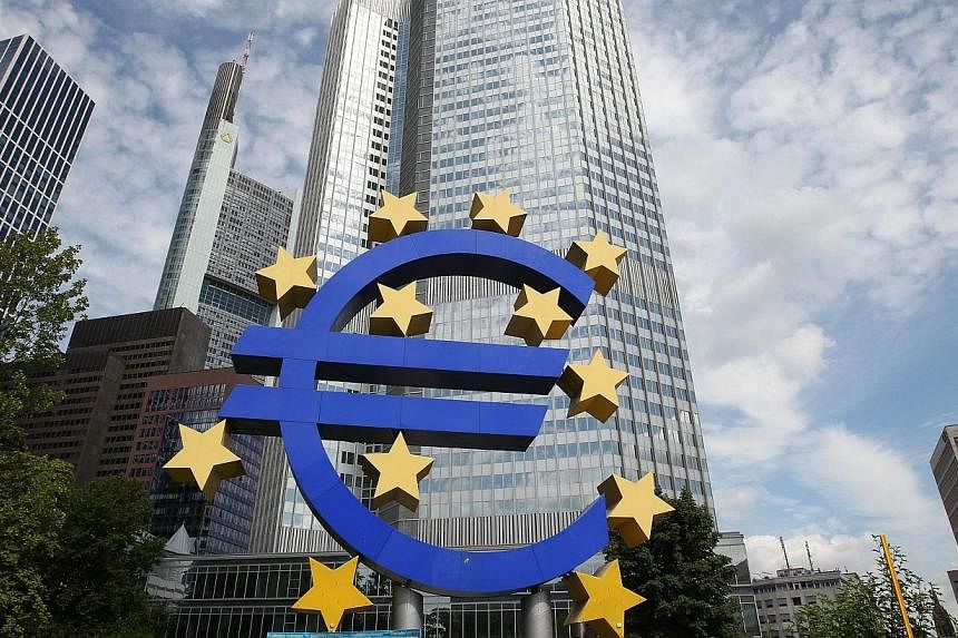 Some 25 eurozone banks have failed a health check by the European Central Bank, reports claimed on Saturday, citing leaked documents. -- PHOTO: AFP