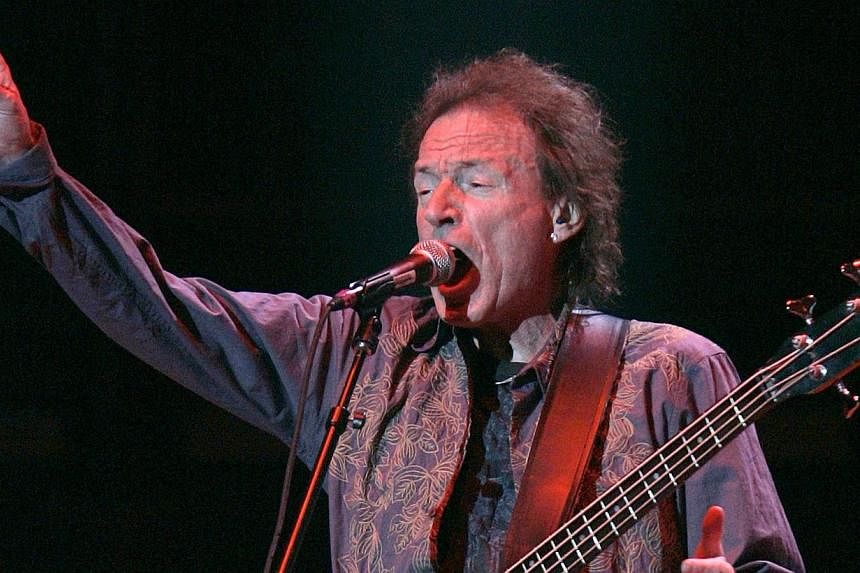 The former lead singer of British rock band Cream, Jack Bruce, has died aged 71, his family said on Saturday. -- PHOTO: REUTERS