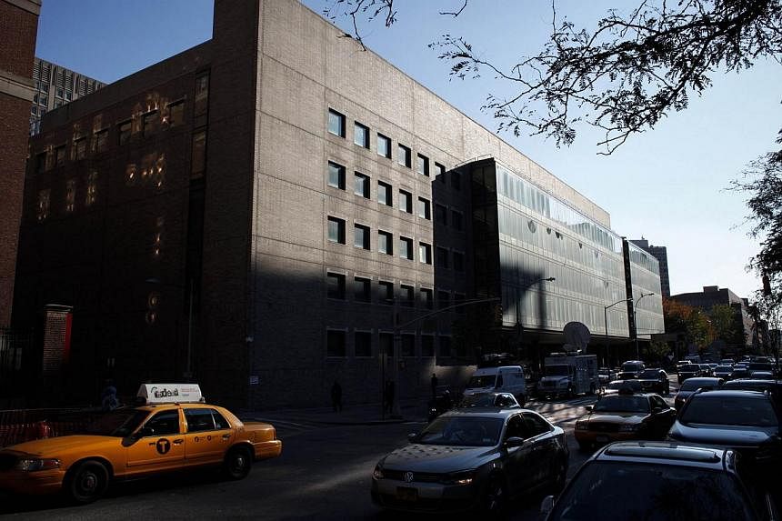 A general View of Bellevue Hospital is seen where Dr. Craig Spencer who was diagnosed with the Ebola disease remains in quarantine in New York City, on Oct 25, 2014. -- PHOTO: AFP&nbsp;