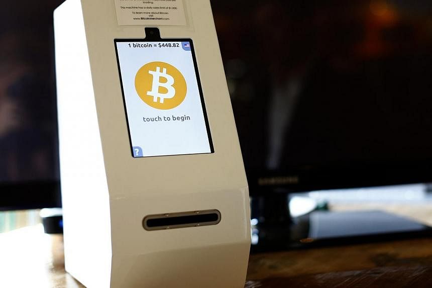 A bitcoin ATM machine is shown at a restaurant in San Diego, California on Sept 18, 2014.&nbsp;Blackmailers are threatening to spread Ebola in the Czech Republic unless Prague pays them a million euros' worth of the virtual Bitcoin currency, police s